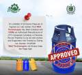 Composite Gas Lpg Cylinder with Free Regulator and 10 Kg Gas Capacity / Global cylinder / Multi Colour/ New Technology/Fibar body/Waa Technology. 