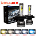 Car LED headlight mini no fan all in one headlight h1h4 led fog light. 