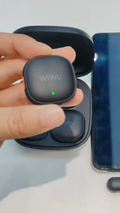 WIWU AI DUO WIRELESS MICROPHONE TYPE C BLACK (WI-WM006), (12 MONTH)