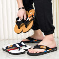 Summer new thick-soled casual flip-flops for men, anti-slip, anti-odor and wear-resistant, beach flip-flops for outdoor wear. 