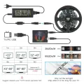 Ambient Android TV PC Dream Screen Color Sync 5V USB LED Strip Computer Monitor Backlight Addressable WS2812b LED Strip 1-5m Set. 