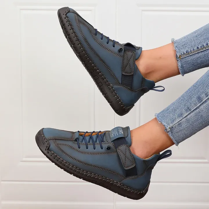 Women's%20Boots%20Mid%20Top%20for%20Summer%20British%20Style%20Retro%20Anti%20Slip%20Workwear%20Shoes%20Fashionable%20Luxurious%20Design%20Couple's%20Loafers%20-%20Image%203