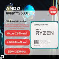 AMD Ryzen 5 5500 3.6GHz 6-Core 12-Thread CPU R5 5500 Processor Socket AM4 No Fan.