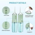 Oral Irrigator Portable Dental Water Flosser USB Rechargeable Water Jet Floss Tooth Pick 4 Jet Tip 220ml 3 Modes Teeth PH260. 