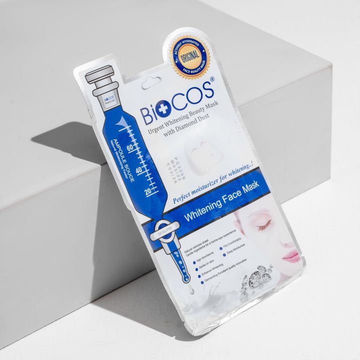 Biocos Urgent Whitening Beauty Mask with Diamond Dust