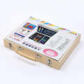 KandyToys Kreative Kids 67 Piece Traditional Wooden Kids Art Set - Fold Out Art Box with Pens; Pencils; Crayons. 