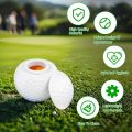 1Pcs Golf Ball Shot Glasses with Lid 1.5 Oz Golf Ball Shaped Shot Creative Gifts Easy to Clean.