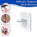 Shelf bracket adhesive nail self-adhesive wardrobe shelf bracket clip wall hanging bracket partition non punching strong bracket.