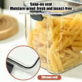 Snack Airtight container Household Whole Grain Coffee Moisture-Proof Storage Box Food Grade Clear Plastic Snack Dry Container. 