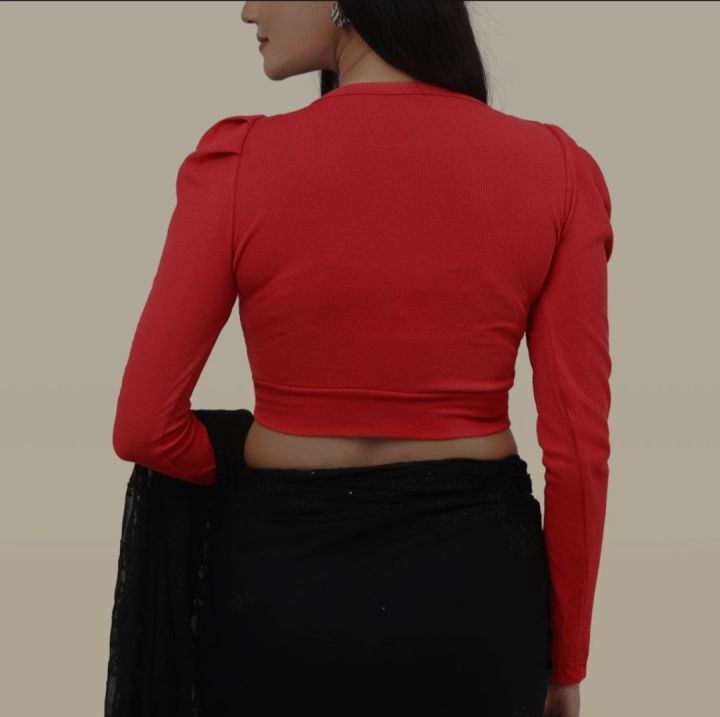 crop%20top%20full%20sleeve%20blouse%20for%20women's%20and%20girls.%20-%20Image%205