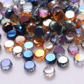 70pcs Jewelry Diy Making Crystal Accessories Flatback Round Bead 8mm Faceted Glass Loose Beads Cheap Beading Wholesale In Bulk. 