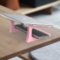 Ergonomic laptop stand with keyboard stand - portable desktop lift, suitable for MacBook, PC, tablet - sturdy. 