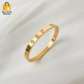 Crystal Fashion bracelet Fashionable kara zirconia handcuff For girls Stainless premium quality Cartier Bangle new fashion jewelry. 