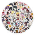60pcs Cute Cartoon Anime Demon Slayer Anime Stickers Decoration Laptop Phone Suitcase Notebook Label Stationery Sticker. 