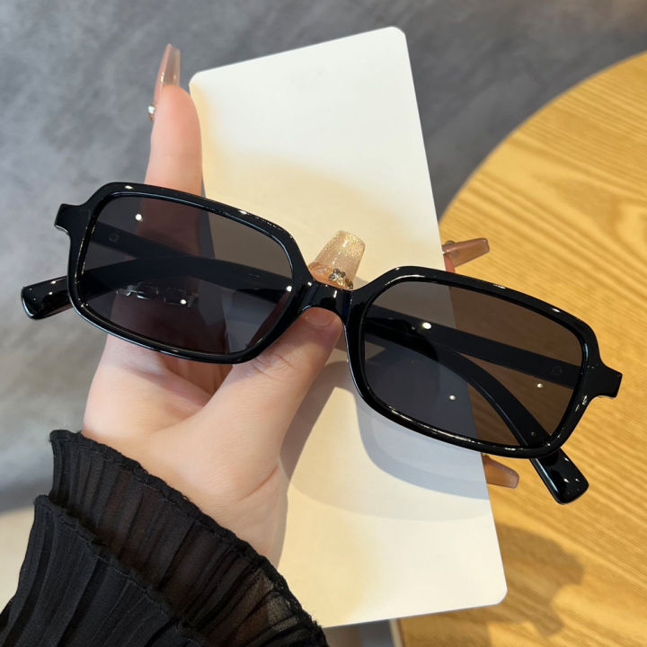 1pcs/5pcs%20Small%20Rectangular%20Sunglasses%20Women%20Retro%20Simple%20Eyeglasses%20Minimalist%20Style%20Design%20Sunshade%20UV400%20Glasses%20Unisex%20-%20Image%202