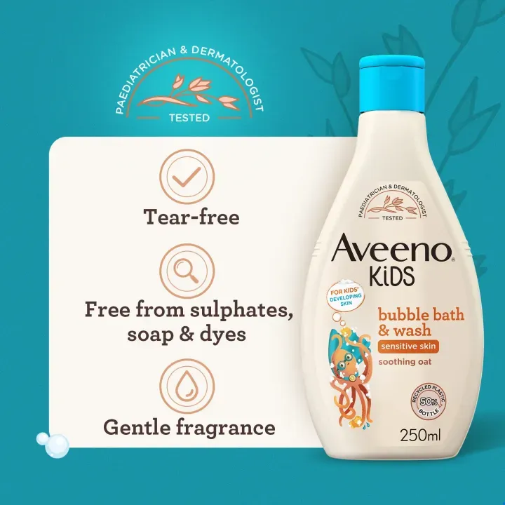 Aveeno%20Kids%20Bubble%20Bath%20&%20Wash%20For%20Sensitive%20Skin%20250ml%20-%20Image%202