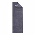 Grey Unisex High-Absorbency Quick-Dry Gym Towel | Sweat-Enhanced Sports Mat for Basketball, Running & Fitness Workouts. 