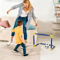 Portable Micro Soccer Goal Set, Complete Outdoor Beach Training Equipment with Net Pump Ball, Lightweight Indoor Kids Sports Toy.
