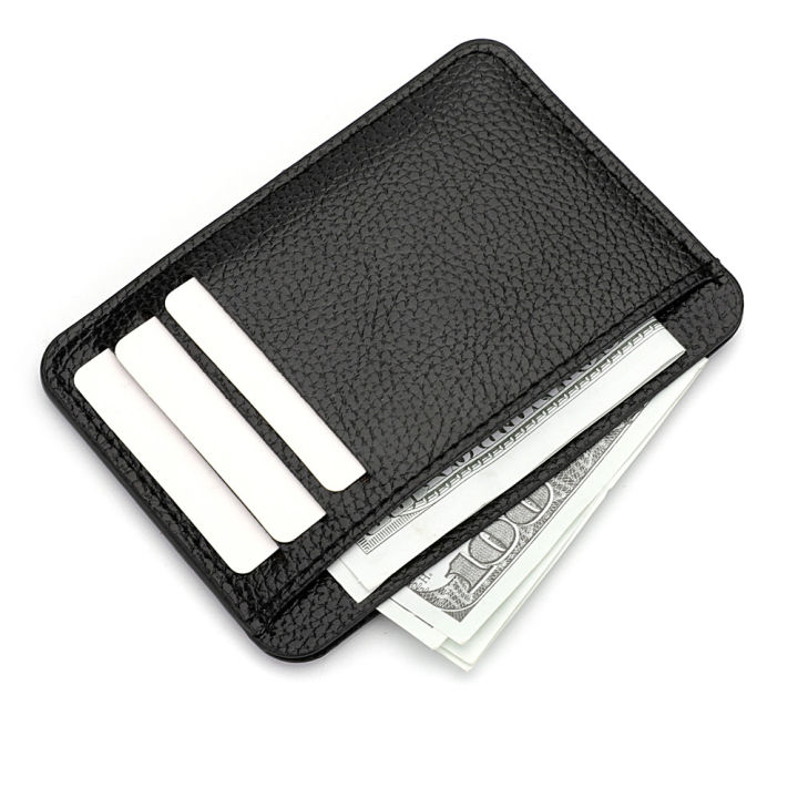 1Pc New Ultra-thin Soft Wallet PU Leather Mini Credit Card Wallet Candy ...