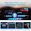 2-in-1 Wireless Carplay & Android Auto Adapter,Plug & Play Car Play Adapter with 1-Click Switch for iPhone & Android. 