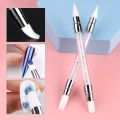 2pcs Double Head Silicone Nail Art Pen Carving Flower Sculpting Pen Adjustable Glue Stick Embossing Brush Professional Manicure pen gpt. 