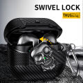 New Rotating Lock Buckle Earphone Protector Case For Buds3 / Buds 3 Pro Case Protective Sleeve Cover With Keyring.