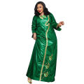African Attire For Women Bazin Riche Embroidery Plus Size Elegant Party Church Dress. 