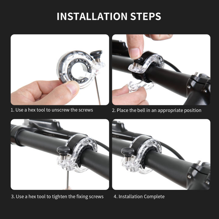 TOSUOD%20Bicycle%20Bell%20Waterproof%20Lightweight%20Mini%20Bike%20Bell%20Clear%20And%20Loud%2090db%20Polyoxymethylene%20+%20Aluminum%20Material%20Cycling%20Bell%20-%20Image%206