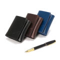 Men's Black Synthetic Leather Summer Wallet with Carbon Fiber Style and RFID Blocking Money Clip. 