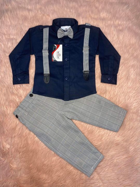 Baby%20boys%204pcs%20party%20dress%20for%20any%20occasion%20with%20full%20sleeve%20shirt%20,%20full%20pant%20,%20suspender,%20bow%20tie%20-%20Image%202