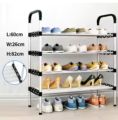Folding Shoe rack Shoe organizer 4 Layer steel shoe Rack china. 