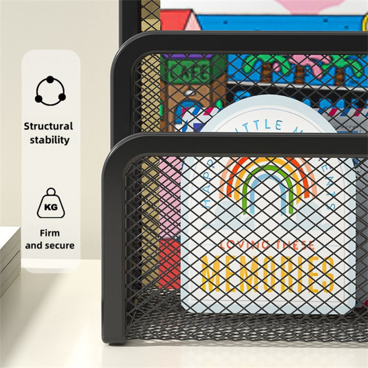 Papers%20Trays%20Notebook%20Stand%20Rack%20Desk%203-layer%20Black%20Metal%20Iron%20Mesh%20Holder%20for%20Magazine%20Document%20File%20Book%20Rack%20Organizer%20Office%20-%20Image%206