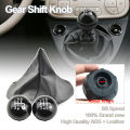 5 Speed 6 Speed Manual MT Chrome Car Gear Shift Knob For Fiat 500 2012 2013 2014 2015 2016 2017 2018 55344048.
