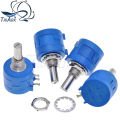 1Set 3590S Precision Multiturn 10k (1PCS Potentiometer 10 Ring Adjustable Resistor+1PCS Turns Counting Dial Rotary 6.35mm Knob). 