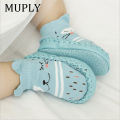 2022 Fashion Baby Socks With Rubber Soles Infant Sock Newborn Autumn Winter Children Floor Socks Shoes Anti Slip Soft Sole Sock.