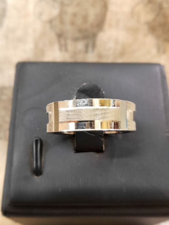 Ring For Men  Tyre Ring Palladium Mix 1% Silver
