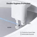 Ultra-Slim Non-Electric Bidet Attachment - Dual Nozzle for Toilet Seat, Rear & Feminine Wash with Adjustable Water Pressure.