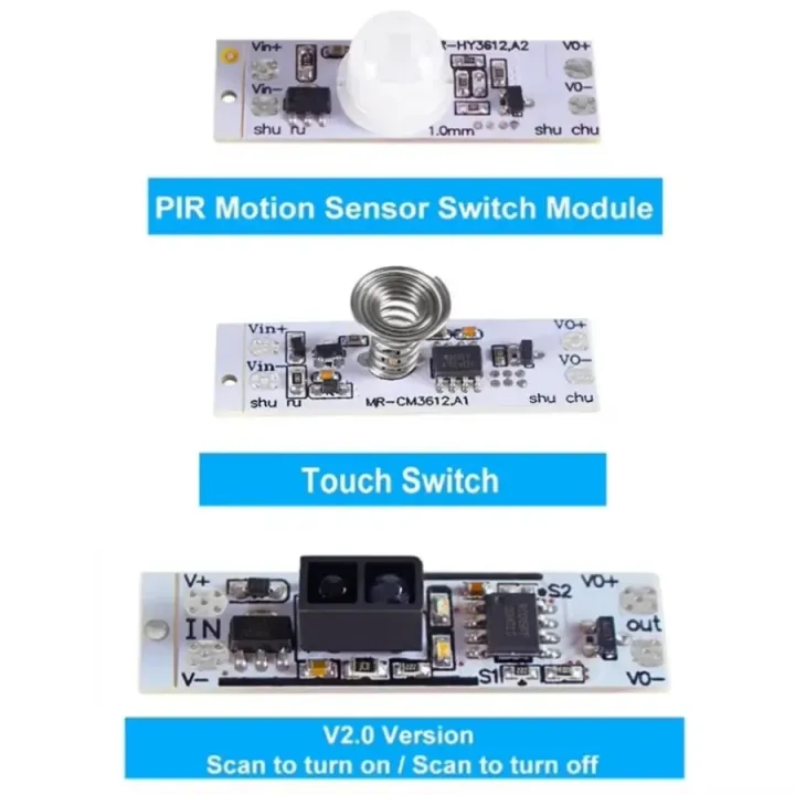 2~1PCS%2012V%2024V%20PIR%20Motion%20Sensor%20Touch%20Switch%20Capacitive%20Module%20LED%20Dimming%20Control%20Lamps%20Scan%20Sweep%20Hand%20Sensor%20Sensor%20Module%20-%20Image%202