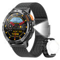 For Android ios New AMOLED Smart Watch Men With Flashlight Riding Sport Waterproof Fitness Tracker Bluetooth Call Smartwatch Man.