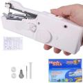 1pc White Handheld Sewing Machine Household Light And Small For Kit Quick Repair DIY Clothes Sewing Kit. 