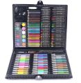 168/150 pcs colouring kit, Painting & Drawing Art Box consits Oil pastels, Crayons,  Pencil colours , Markers ,water colours, paper pins , sharpner etc kids multifunctional box set creative school gift stationery. 