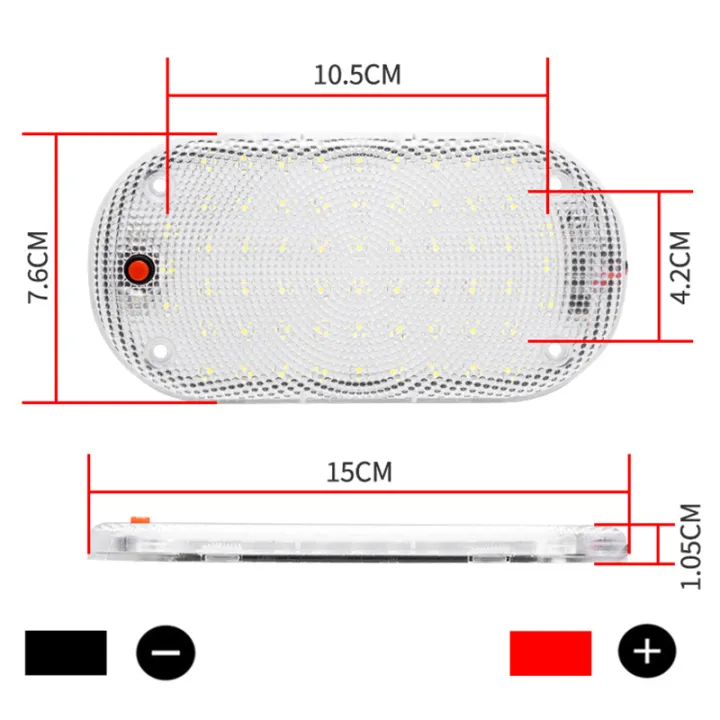 1PC/2PCS%20%20Vehicle%20Dome%20Light%2012V%2024V%20Car%20Interior%20Light%20With%20Switch%20Universal%20Design%20for%20RVs%20Van%20Truck%20Camper%20Boat%20Reading%20Light%20-%20Image%202