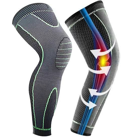 1%20Pcs%20Long%20Adjustable%20Compression%20Knee%20Sleeves%20Anti-Slip%20Knee%20Support%20Braces%20for%20Running%20Elastic%20Nylon%20Sports%20Compression%20Pad%20Unisex%20Color%20Green,%20Black,%20Orange%20-%20Image%202