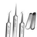 Ultra-fine Cell Pimples Blackhead Clip Tweezers Beauty Salon Remover Acne Needle Blackhead Deep Cleaner Clip Face Skin Care Tool. 