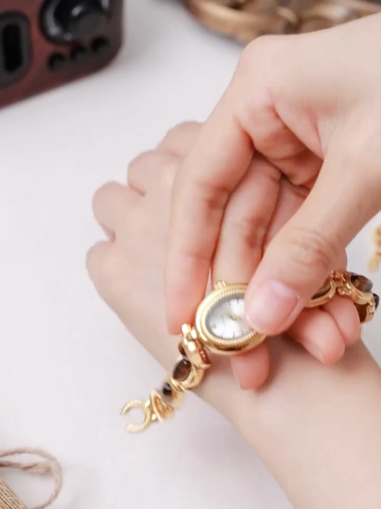 BS FA1835 Women Quartz Watch for Women Black Gold Abalone Shell Watches Gold Luxury Ladies Watch Woman Wristwatches Montre Femme