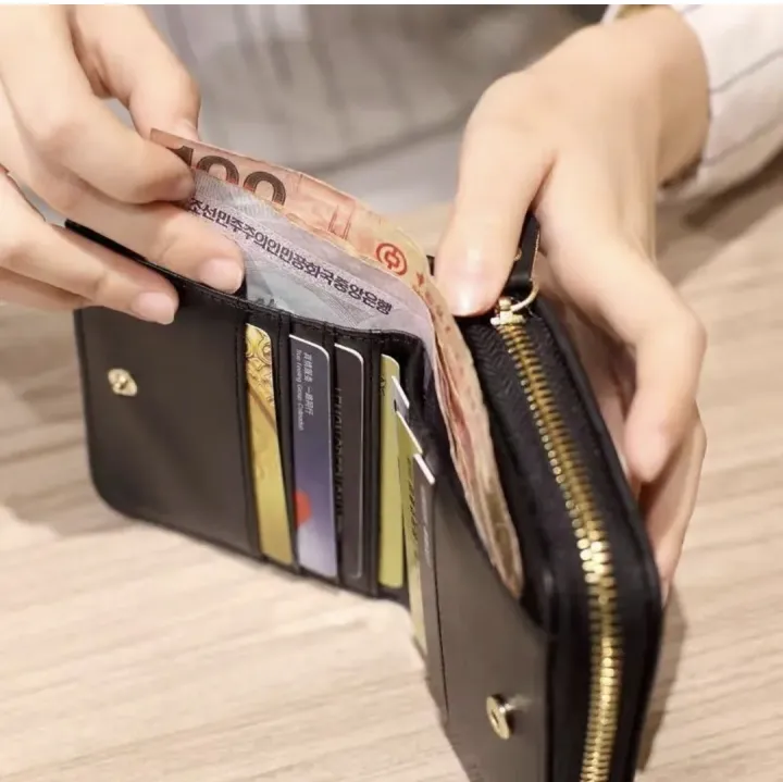 Mini%20Women's%20Short%20Zipper%20Zero%20Wallet%20Soft%20Leather%20Bag%20Anti-theft%20Feature%20Simple%20Classic%20Printed%20Cartoon%20Geometric%20Letter%20-%20Image%203