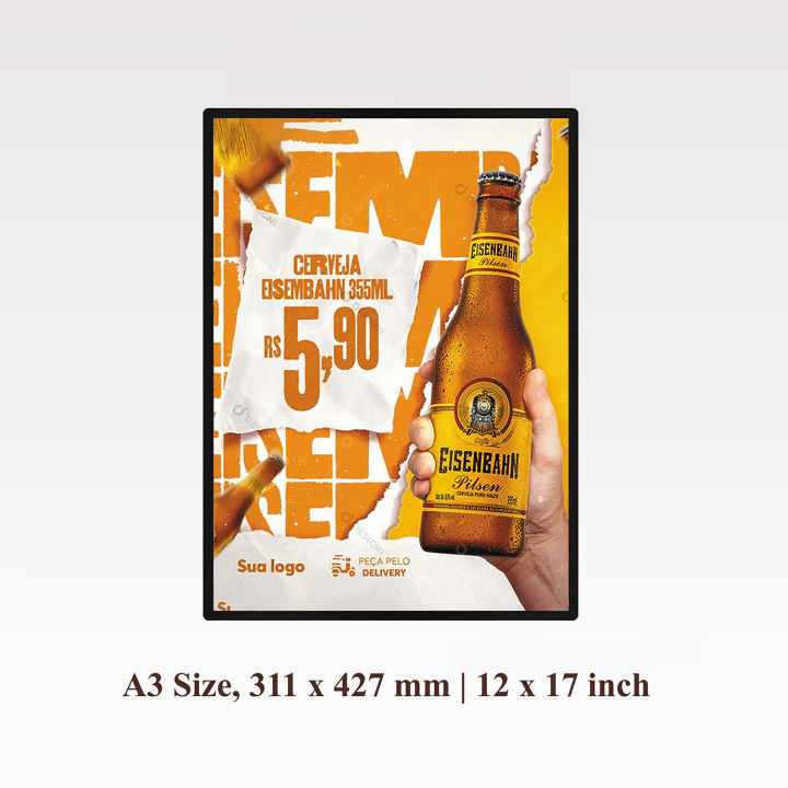 Weima lightbox,Ultra Slim Led Light Box, A3 size || (12 inch by 17 inch) || (1 * 1.4) feet photo frame light led light advertising box menu led display light box 0.9CM Super Thin Board Exchangeable Inner Poster Easily HD Magic Tools Menu Card Restaurant