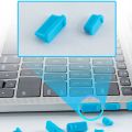 16Pcs/Set Universal Anti Dustproof Notebook Port Plug Silicone Protector USB Elastic Laptop Computer Cover Stopper. 