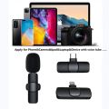 New Wireless Lavalier Microphone Portable Audio Video Recording Mini Microphone for iPhone Android PC Camera Live Gaming Phone. 