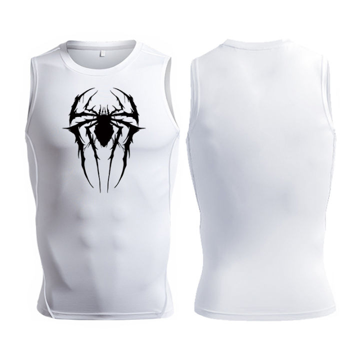 Spider%20Print%20Tank%20Tops%20for%20Men%20Athletic%20Quick%20Dry%20Sleeveless%20Compression%20Shirt%20Gym%20Workout%20Running%20Vest%20Baselayers%20Undershirts%20-%20Image%202